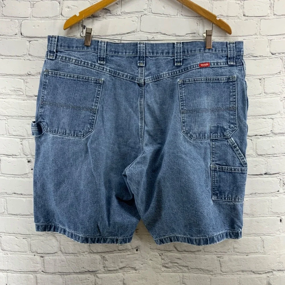 Wrangler Carpenter Shorts Vintage 90's Mens sz 42‎ Denim